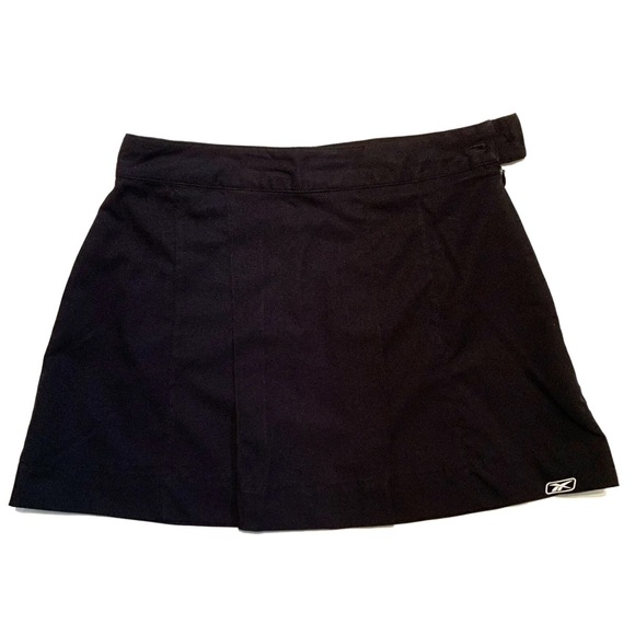 Reebok Black Athletic Skirt Golf Tennis Short Athletic Summer Pleated Zip Small - Picture 3 of 12